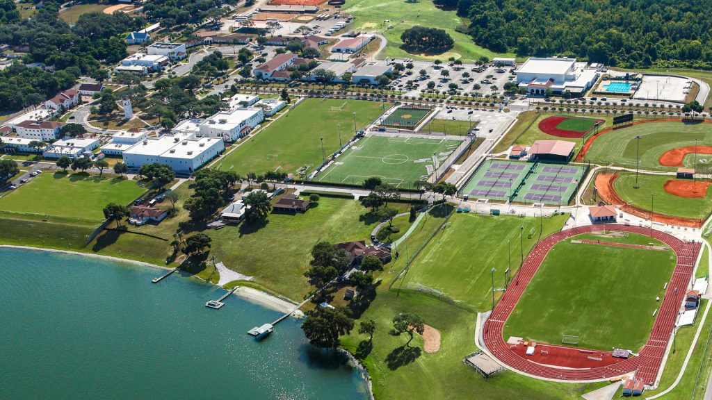 An aerial view of Montverde Academy